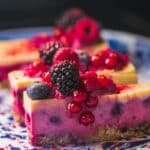 Cake With Berries on Plate