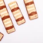 Close-up of Chocolate Bars on White Studio Background