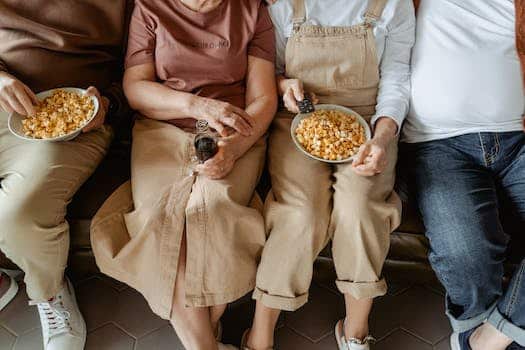 People Sitting on a Couch