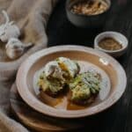 Green Vegetable on White Ceramic Plate