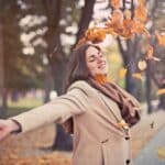 Woman In Brown Coat